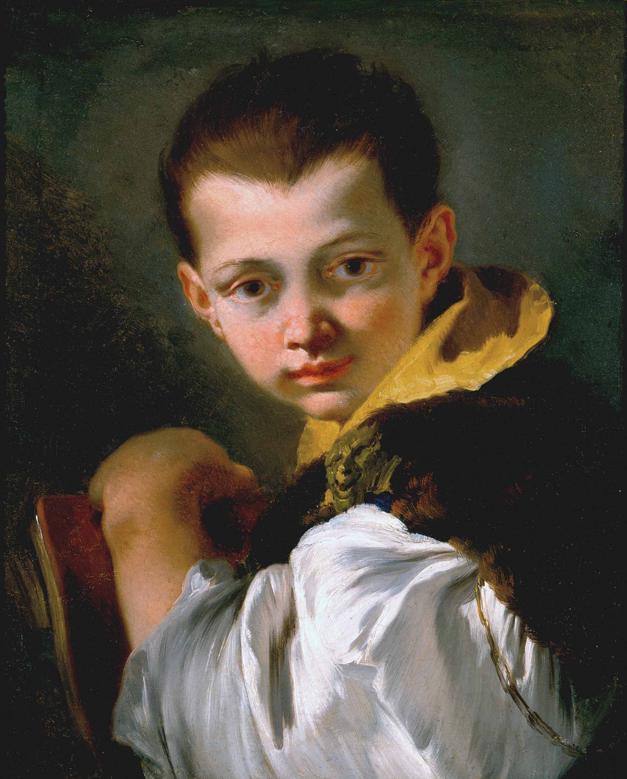 Boy Holding a Book